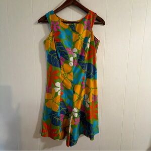 Hawaii Nei Vintage Multicolor Sleeveless Jumpsuit size 8